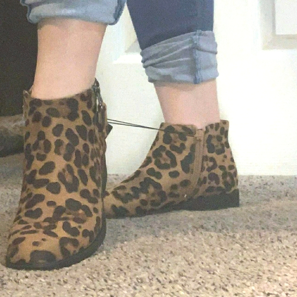 Cheetah Print Booties
